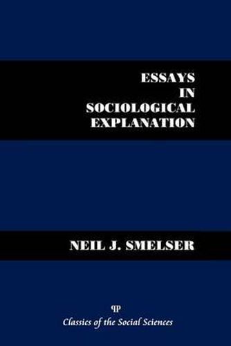 Cover image for Essays in Sociological Explanation