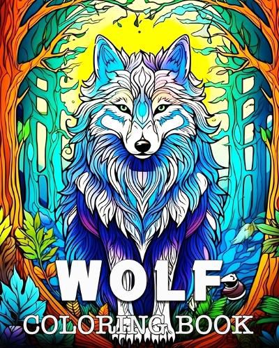 Cover image for Wolf Coloring Book