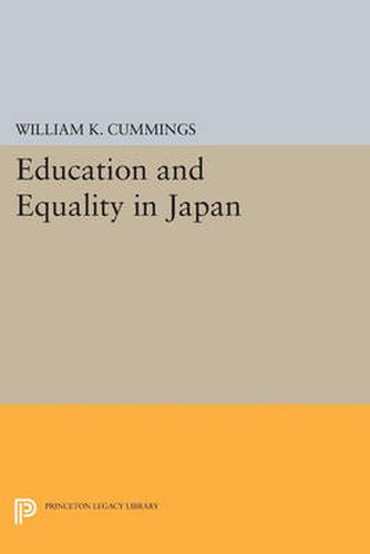 Cover image for Education and Equality in Japan