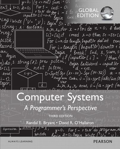 Cover image for Computer Systems: A Programmer's Perspective, Global Edition