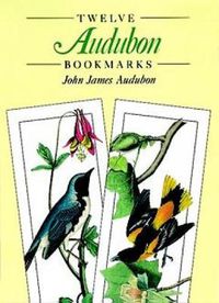 Cover image for Twelve Audubon Bookmarks