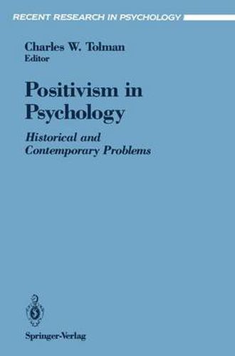 Cover image for Positivism in Psychology: Historical and Contemporary Problems