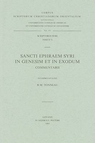 Cover image for Sancti Ephraem Syri in Genesim Et in Exodum Commentarii: V.