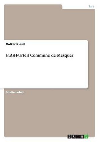 Cover image for EuGH-Urteil Commune de Mesquer