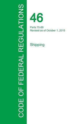 Cover image for Code of Federal Regulations Title 46, Volume 3, October 1, 2015