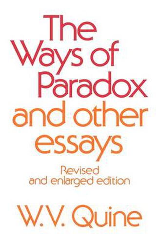 Cover image for The Ways of Paradox and Other Essays: Revised and Enlarged Edition