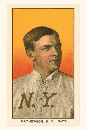 Vintage Journal Early Baseball Card, Christy Mathewson