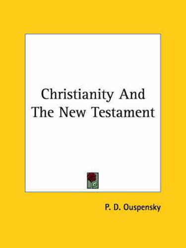 Cover image for Christianity and the New Testament