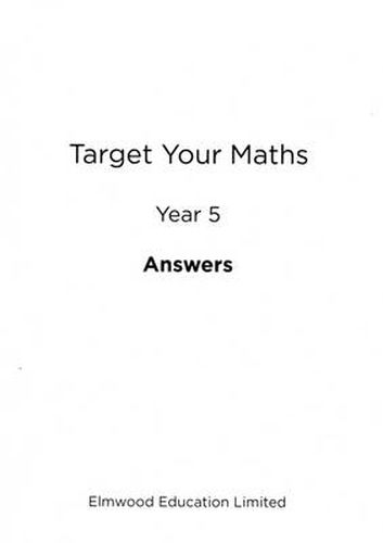 Target Your Maths Year 5 Answer Book