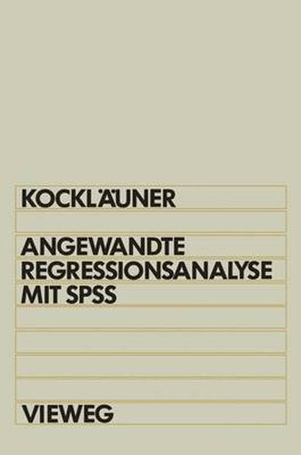 Cover image for Angewandte Regressionsanalyse mit SPSS