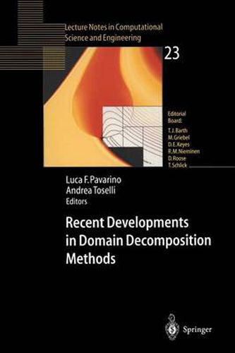 Cover image for Recent Developments in Domain Decomposition Methods