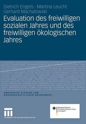 Cover image for Evaluation Des Freiwilligen Sozialen Jahres Und Des Freiwilligen OEkologischen Jahres
