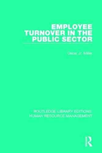 Cover image for Employee Turnover in the Public Sector