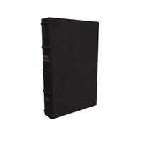 Cover image for KJV, Large Print Verse-by-Verse Reference Bible, Maclaren Series, Premium Goatskin Leather, Black, Comfort Print: Holy Bible, King James Version