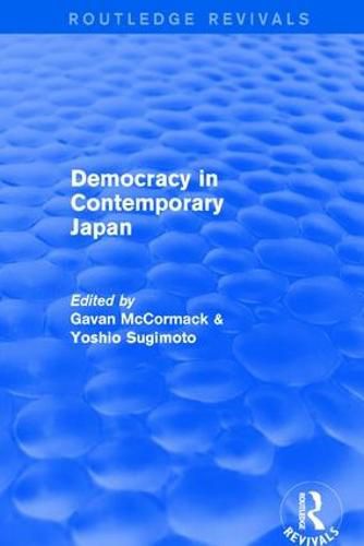 Cover image for Democracy in Contemporary Japan