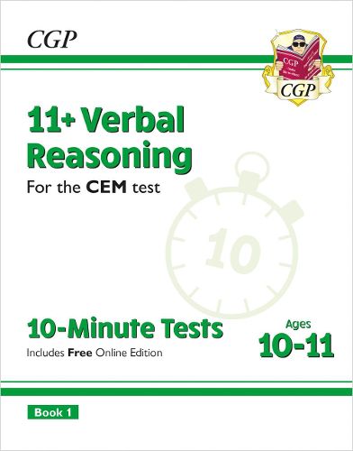 11+ CEM 10-Minute Tests: Verbal Reasoning - Ages 10-11 Book 1 (with Online Edition)