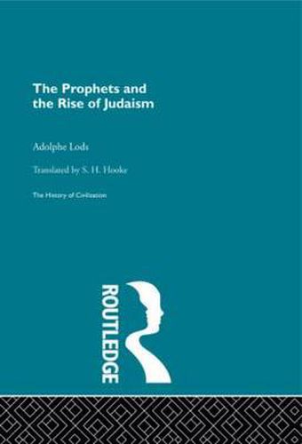 Cover image for The Prophets and the Rise of Judaism