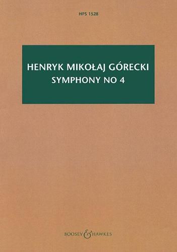 Cover image for Symphony No. 4: Hawkes Pocket Scores Hps 1528