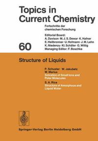 Cover image for Structure of Liquids
