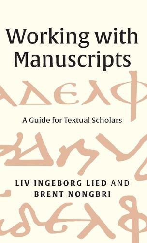 Cover image for Working with Manuscripts