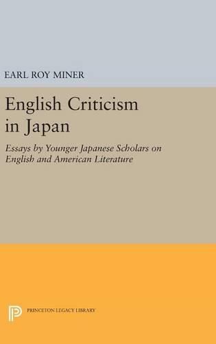 English Criticism in Japan: Essays by Younger Japanese Scholars on English and American Literature