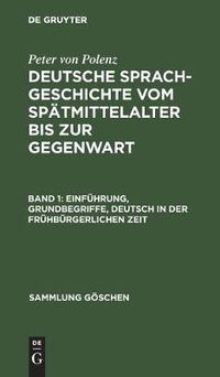 Cover image for Einfuhrung, Grundbegriffe, Deutsch in der fruhburgerlichen Zeit