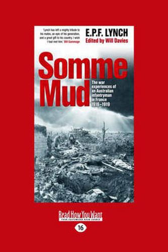 Cover image for Somme Mud: The War Experiences of an Infantryman in France (1916-1919)