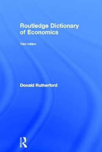 Cover image for Routledge Dictionary of Economics