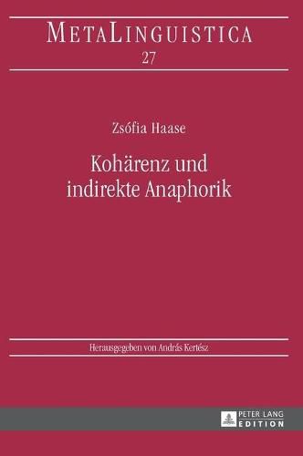 Cover image for Kohaerenz Und Indirekte Anaphorik