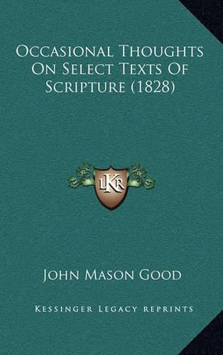 Occasional Thoughts on Select Texts of Scripture (1828)