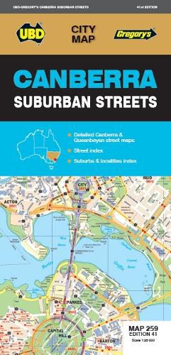 Canberra Suburban Streets Map 259 41st Ed