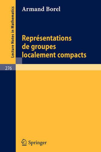 Borel Representations De Groupes Localement Compacts 276