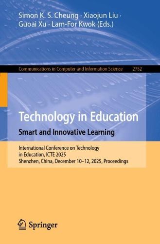 Cover image for Technology in Education. Smart and Innovative Learning