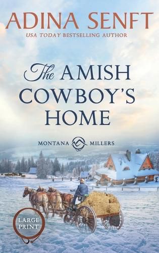 Cover image for The Amish Cowboy's Home (Large Print Hardcover)