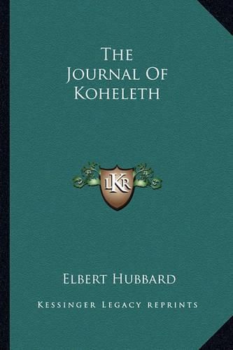 Cover image for The Journal of Koheleth