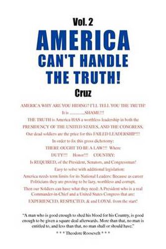 Cover image for Vol. 2 America Can't Handle the Truth!