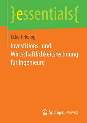 Cover image for Investitions- Und Wirtschaftlichkeitsrechnung Fur Ingenieure