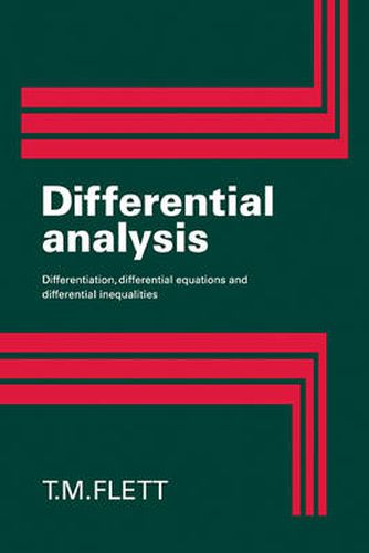 Cover image for Differential Analysis: Differentiation, Differential Equations and Differential Inequalities