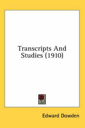 Transcripts and Studies (1910)