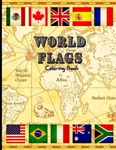 Cover image for World Flags Coloring Book