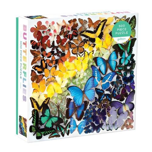 Cover image for Rainbow Butterflies 500 Piece Puzzle