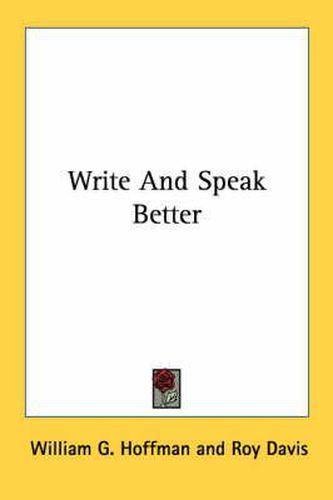 Write and Speak Better