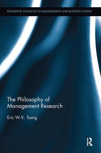 Cover image for The Philosophy of Management Research