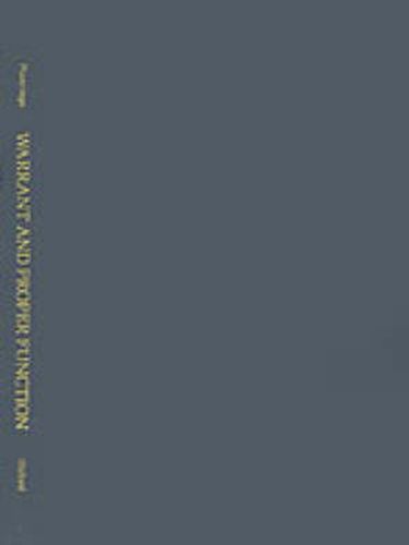Cover image for Warrant and Proper Function