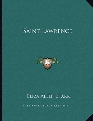 Cover image for Saint Lawrence