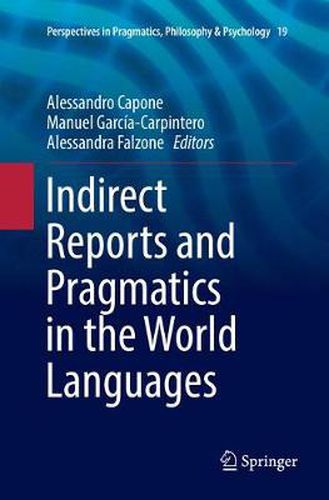 Cover image for Indirect Reports and Pragmatics in the World Languages
