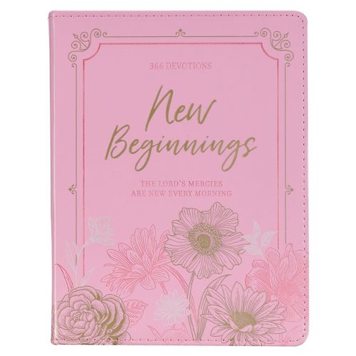 Cover image for Devotional New Beginnings Pink Flexcover Feb.