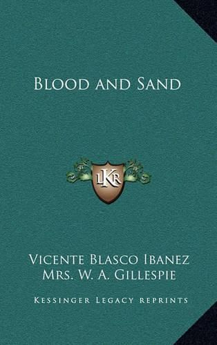 Cover image for Blood and Sand