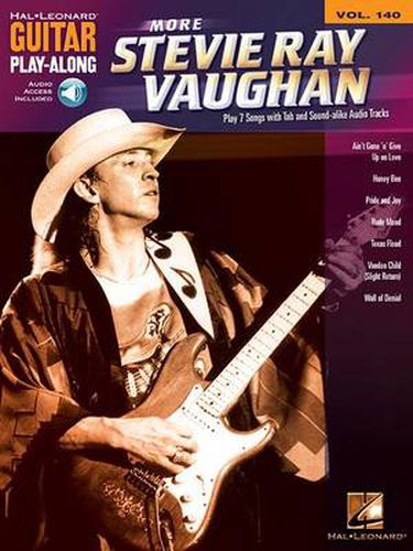 Cover image for More Stevie Ray Vaughan: Guitar Play-Along Volume 140