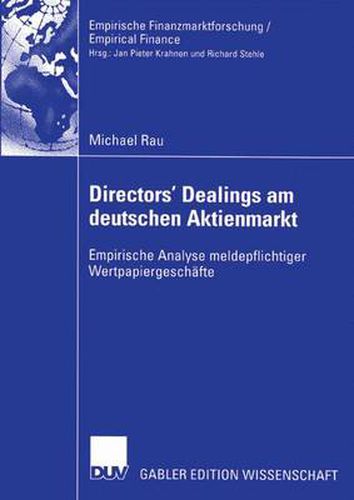 Cover image for Directors' Dealings am Deutschen Aktienmarkt